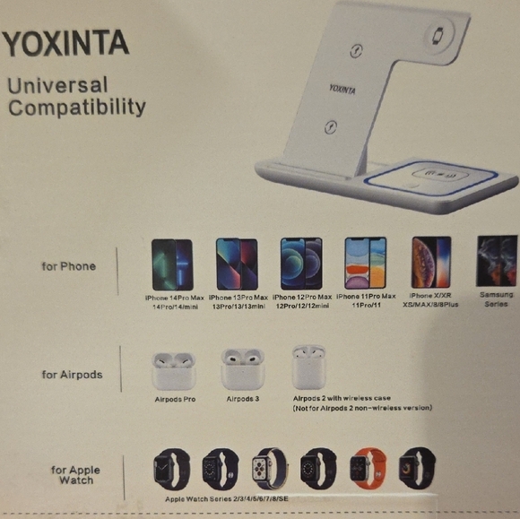 3-in-1 Wireless Charger - Black - Picture 4 of 4